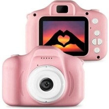 Ithalatçı Garantili Dijital Mini Kamera Fotoğraf Makinesi Pembe Çocuk Mini 1080P Hd Kamera Selfie 1