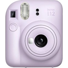 1 - 15 x Instax Mini 12 Fotoğraf Makinesi-10'lu Film-Şeffaf Pleksi Kılıf ve Fotoğraf Çerçevesi Seti