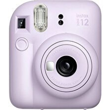 Resmi Distribütör Garantili Instax Mini 12 Fotoğraf MAKINESI-10LU Film-Simli Pleksi Kılıf ve Mıknat