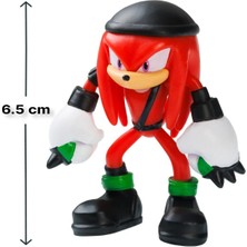 Toyfest Sonic Prime 5 Li Figür Set - Sonic + Eggforcer + Renegade Knucks + Rebel Rouge + Sürpriz 6.5 cm