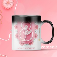 Hediyeci Market 8 Mart Kadınlar Gününe Özel Sihirli Kupa Bardak HMK-00066