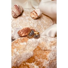Mooni Accessories x Model Zirkon Taşlı Altın Gümüş Çift Renk Detaylı Şık Paslanmaz Çelik Küpe