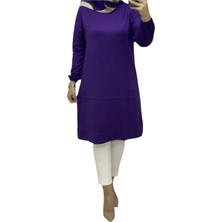 Fırfır Desenli Kristal Kumaş Tunik