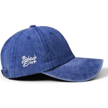 BlackBörk Baseball Wake Up Unisex Vintage Mavi Şapka (Cap)