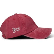 BlackBörk Baseball Yesterday Now Tomorrow Unisex Vintage Kırmızı Şapka