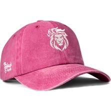 BlackBörk Baseball Aslan - 9 Unisex Vintage Pembe Şapka