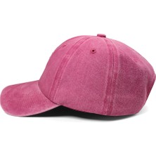 BlackBörk Baseball Aslan - 9 Unisex Vintage Pembe Şapka