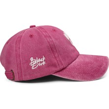BlackBörk Baseball Wake Up Unisex Vintage Pembe Şapka (Cap)