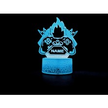 3D Mood 3D Gece Lambası Kişiseleştirilebilen Oyun Konsolu Tasarımlı