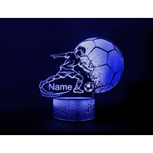 3D Mood Kişiye Özel 3D Gece Lambası Futbol Hayranlarına Hediye