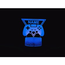 3D Mood Kişiye Özel 3D Gece Lambası Kişiseleştirilebilen Oyun Konsolu Tasarımlı