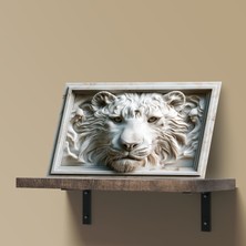 Dike Studio 3D Görünümlü Metal Tablo Aslan Galatasaray, Poster, Tablo, Tuval, Ev Dekorasyon, Dekorasyon