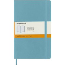 Moleskine Yumuşak Kapak Çizgili Defter L Boy 13X21 cm 192 Sayfa Mercan Mavisi