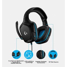 Logitech G G432 Dts 7.1 Surround Ses Kablolu Oyuncu Kulaklığı, Siyah 

oyuncu Kulaklığı - Siyah