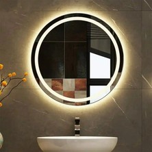 90 cm Çapında Gün Işığı LED Işıklı / Ayna / Dekoratif Ayna / Banyo Aynası /yuvarlak Ayna/adaptörlü