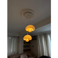 Limon 3Design 2 Li Sarkıt Avize Rustik E27 Modern Avize Bohem Beton Görünüm (E27 Ampul Dahildir.)