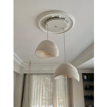 Limon 3Design 2 Li Sarkıt Avize Rustik E27 Modern Avize Bohem Beton Görünüm (E27 Ampul Dahildir.)