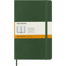 Moleskine Yumuşak Kapak Çizgili Defter L Boy 13X21 cm 192 Sayfa Mersin Yeşili