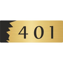 Özarslan Dizayn Metal Departman Kapı Isimliği Yönlendirme Levhası 401 5X20 cm Altın Renk