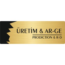 Özarslan Dizayn Metal Departman Kapı Isimliği Üretim & Ar-Ge(Production & R-D) 10X20 cm Altın Renk