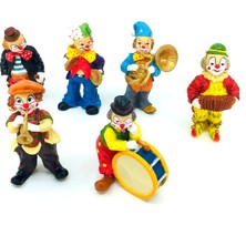 Rakun Home Altılı Mini Müzisyen Palyaço Biblo Seti