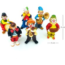 Rakun Home Altılı Mini Müzisyen Palyaço Biblo Seti