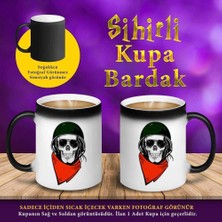 Kuru Kafalı Hipster Sihirli Hediyelik Kupa Bardak-S4576329