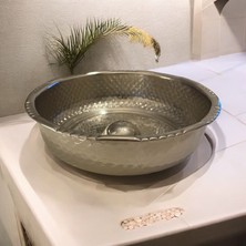 Msa Bakır El Işlemeli Hamam Tası 16 cm 219 gr