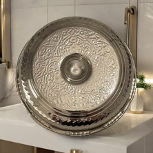 Msa Bakır El Işlemeli Hamam Tası 16 cm 219 gr