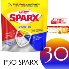 Sparx Sirke Limon Karbonat Bulaşık Kapsülü, 40'lı Paket