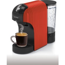 Kiwi KCM-7597 Kapsül Kahve Makinesi Kırmızı Nespresso/ Dolce Gusto/ Toz Kahve ile Uyumlu