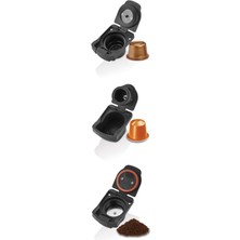 Kiwi KCM-7597 Kapsül Kahve Makinesi Kırmızı Nespresso/ Dolce Gusto/ Toz Kahve ile Uyumlu