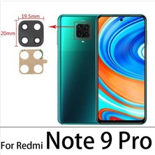 Tkgz Xiaomi Redmi Note 9 Pro Arka Kamera Camı Lens Yapışkanlı