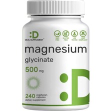 Deal Supplement Magnesium Glycinate 500 mg 240 Veggie Capsul