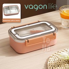 Vagonlife  Paslanmaz Çelik Tek Bölmeli 800ML  Bento Yemek KABIVGN-493