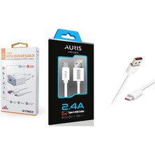 Syrox Type-C Girişli Hızlı Şarj Cihazı Seti Syrox Type-C Girişli Hızlı Şarj Cihazı Seti + Auris CB06 2m USB To Type-C Kablo 3.4A+ Auris CB06 2m USB To Type-C Kablo 3.4A