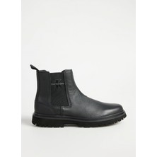 Calvin Klein Deri Siyah Erkek Bot Eva Mıd Chelsea Boot Lth