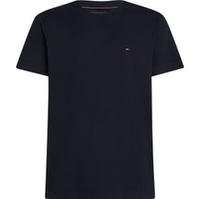 Tommy Hilfiger Bisiklet Yaka Mavi Erkek T-Shirt MW0MW37267DW5