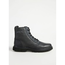 Calvin Klein Deri Siyah Erkek Bot Eva Mıd Laceup Boot Lth
