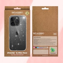 Spasibo iPhone 15 Pro Max Clear Shine Şeffaf Kılıf | 2 Yıl Sararmama Garantili