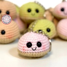 Uretti El Yapımı Amigurumi Sevimli Puf Anahtarlık - Pembe