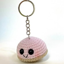 Uretti El Yapımı Amigurumi Sevimli Puf Anahtarlık - Pembe