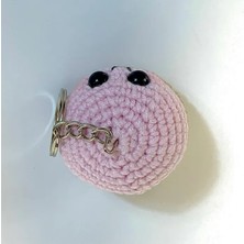 Uretti El Yapımı Amigurumi Sevimli Puf Anahtarlık - Pembe