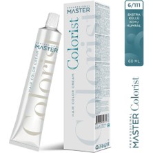 Master Colorist 60 Ml Tüp Boya Birbirinden Harika 60 Renk Varyasyonu 6/111 Ekstra Küllü Koyu Kumral