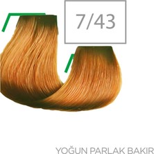 Master Colorist 60 Ml Tüp Boya Birbirinden Harika 60 Renk Varyasyonu 7/43 Yoğun Parlak Bakır