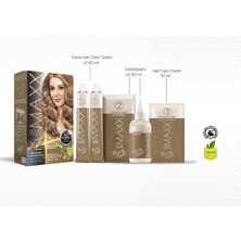Maxx Deluxe Beauty Serıes Keratinli Kalıcı Saç Boyası (2x50ml) 34 Harika Renk Şarap Kızılı 4.65