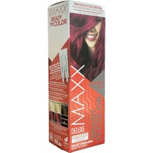 Maxx Deluxe Semı Permanent Haır Dye (Yarı Kalıcı Saç Boyası Harika 5 Renk) 2x50 Ml Kırmızı (Red)