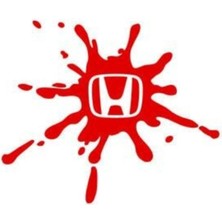 Mcem Store Honda Için Uyumlu Aksesuar Kan Damlası Tasarım Oto Cam Sticker Kırmızı