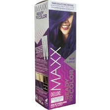 Maxx Deluxe Semı Permanent Haır Dye (Yarı Kalıcı Saç Boyası Harika 5 Renk) 2x50 Ml Mor (Purple)