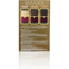 Maxx Deluxe Beauty Serıes Keratinli Kalıcı Saç Boyası (2x50ml) 34 Harika Renk Nar Kızılı 5.65